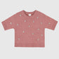 Maglione rosa Nelida con strass e perle
