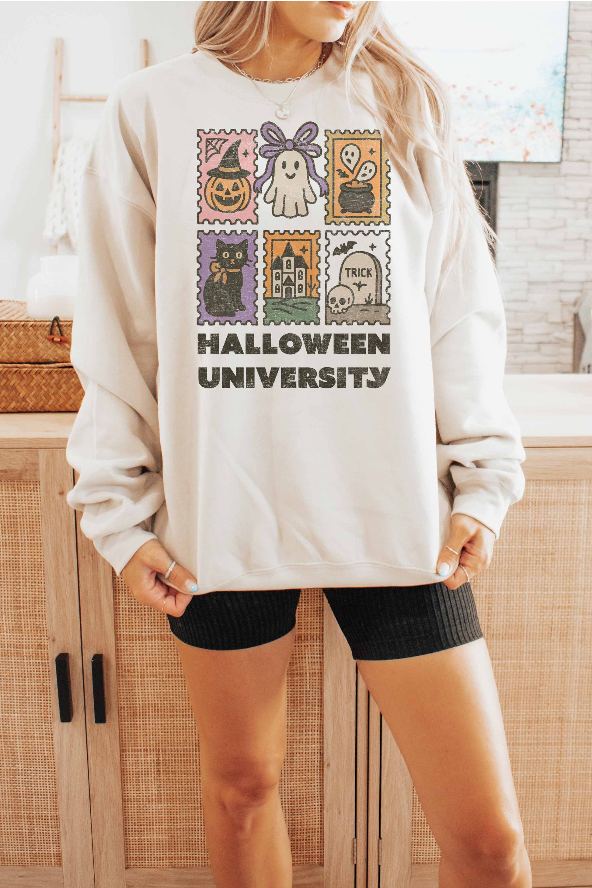 Felpa oversize Halloween University