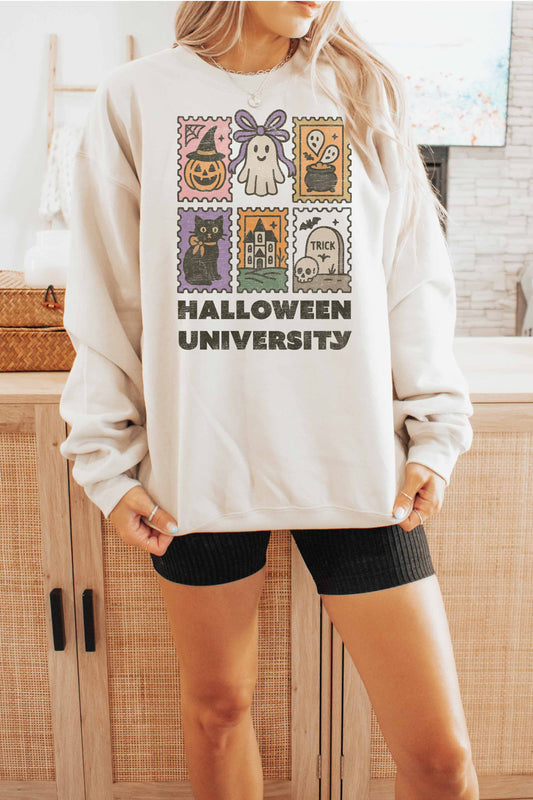 Felpa oversize Halloween University