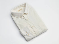 Camicia in flanella bianca Populus