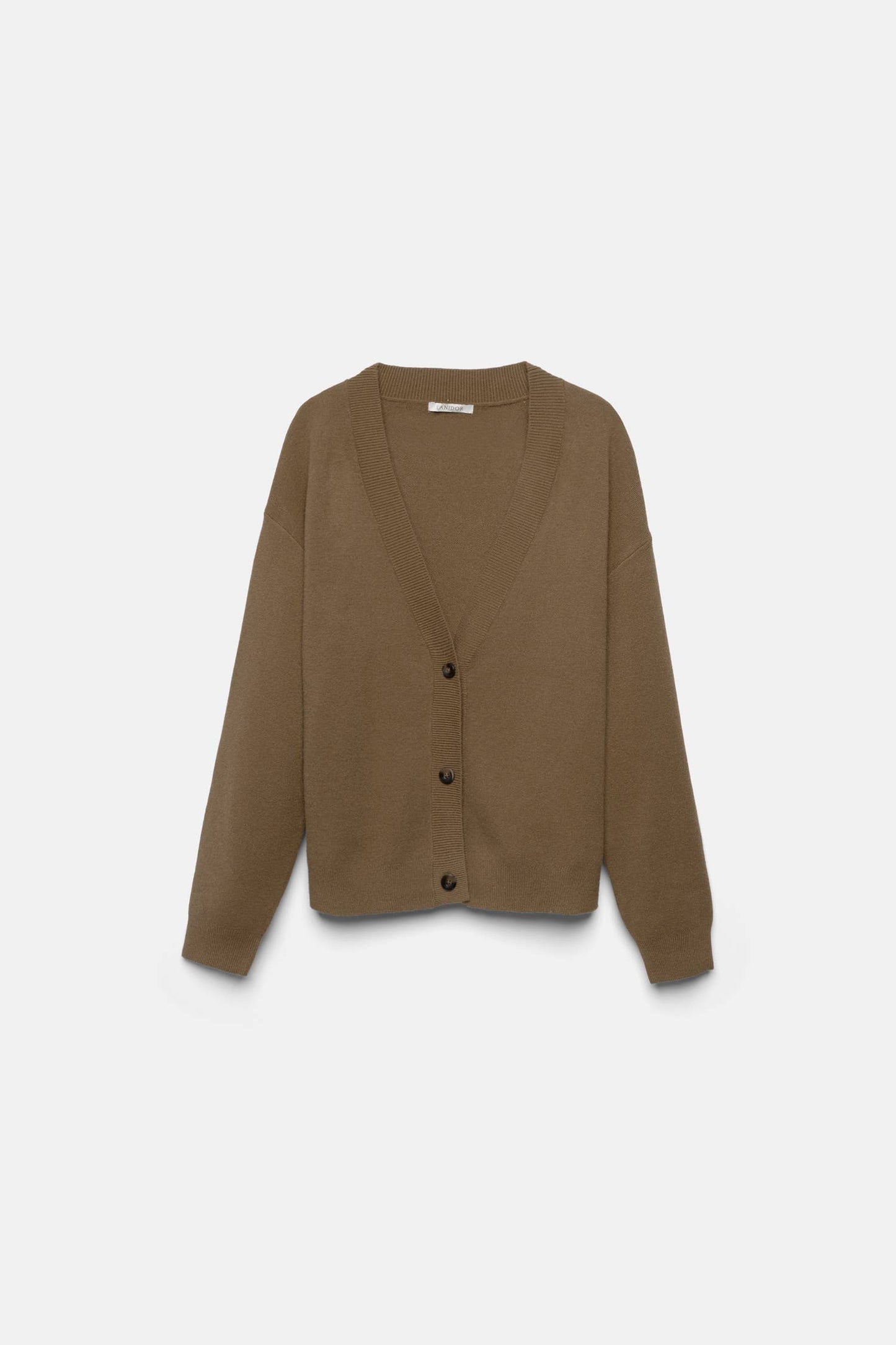 Cardigan in maglia con scollo a V
