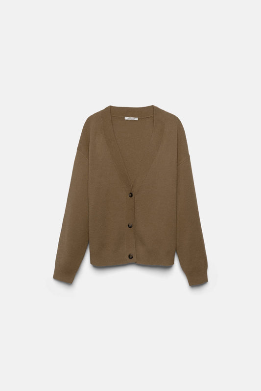 Cardigan in maglia con scollo a V