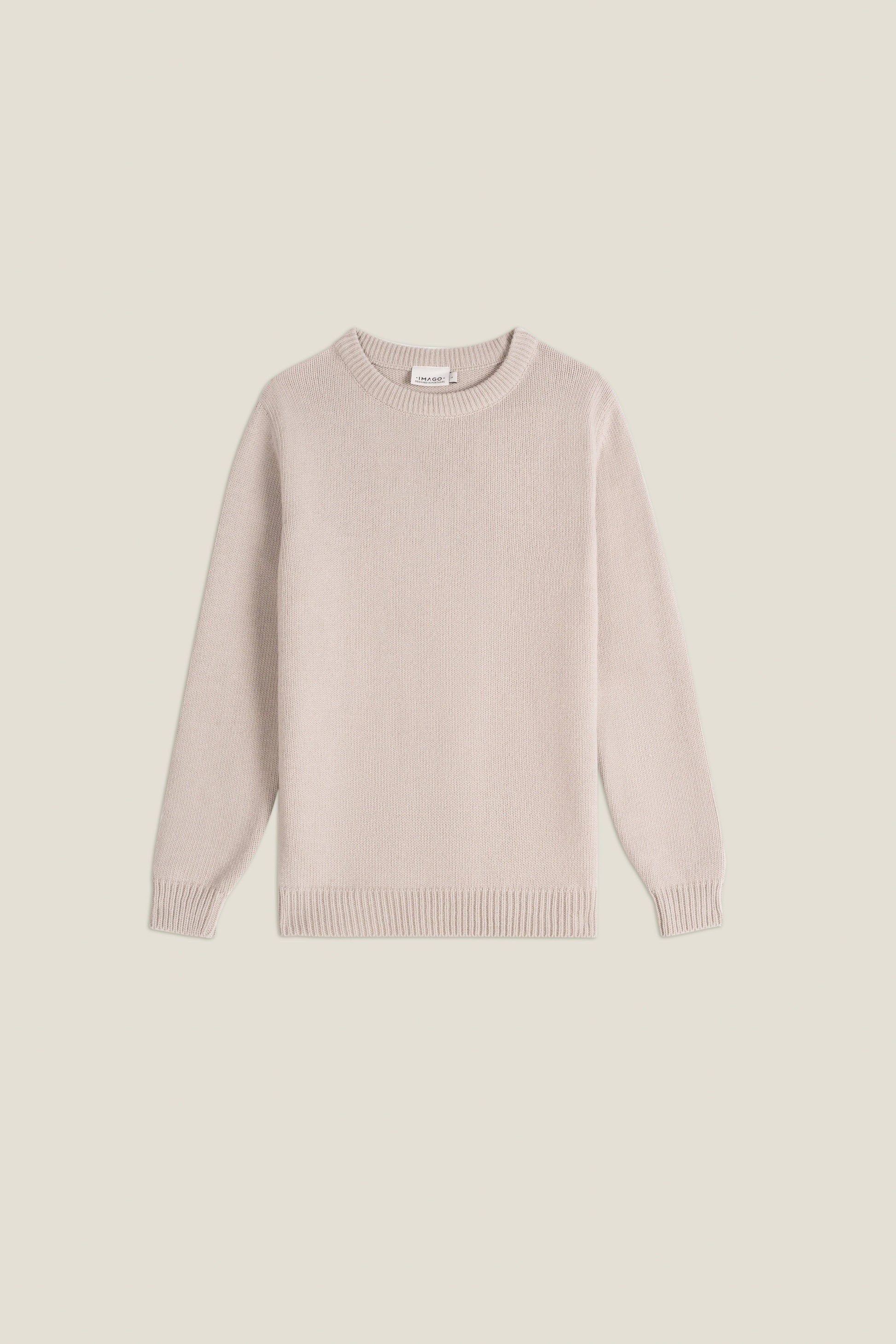 Maglione in maglia grigio in cotone biologico