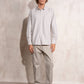 Camicia uomo in cotone misto con colletto button-down