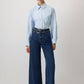 Jeans wide leg in denim
