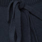 Pantaloni palazzo in maglia con vita elasticizzata