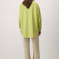 Camicia in crepe oversize verde