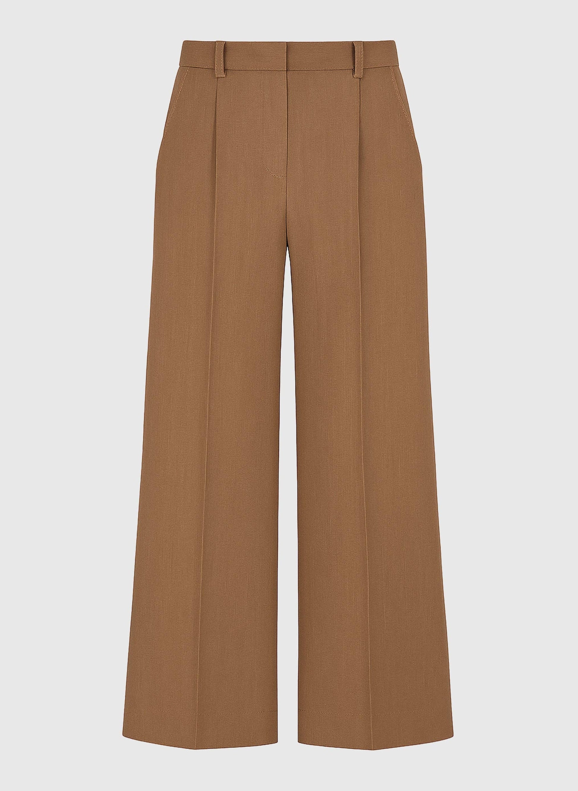 Pantaloni a zampa color cammello Perly
