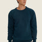 Maglione in maglia blu scuro in cotone biologico