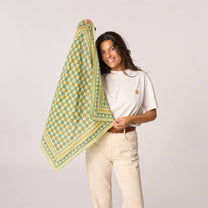 Foulard in cotone biologico Romane verde
