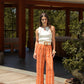 Pantaloni Tie-Dye in Viscosa a Gamba Ampia