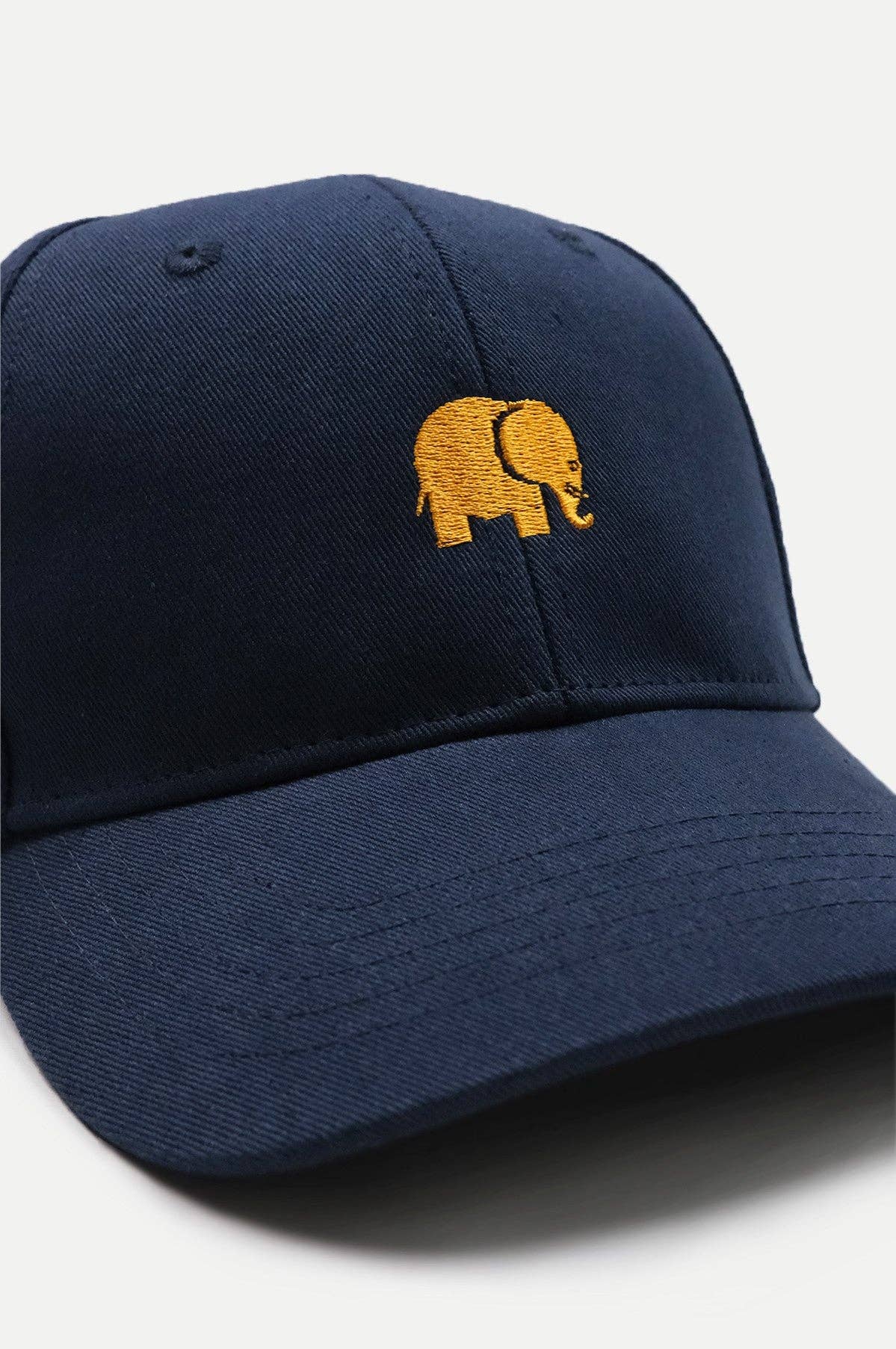 Cappellino classico 6 pannelli blu navy con logo ricamato