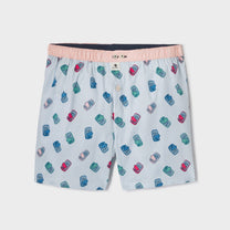 Boxer in cotone biologico con stampa sardine