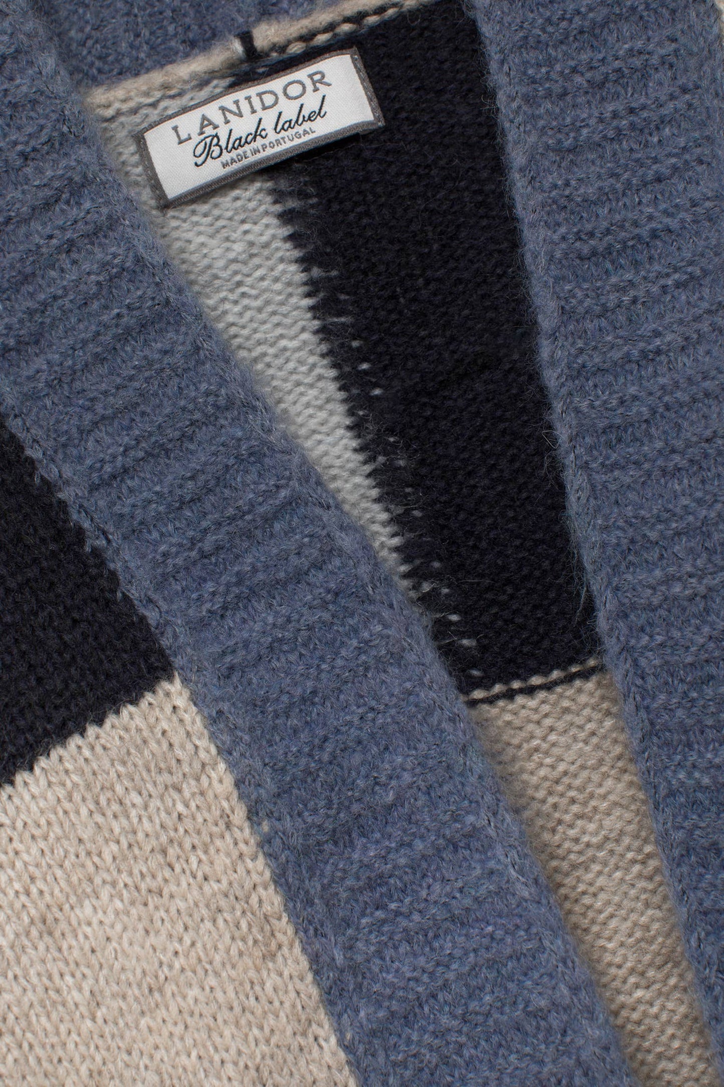 Cardigan in maglia con motivo geometrico