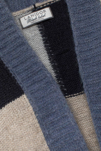 Cardigan in maglia con motivo geometrico