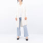 Gilet lungo con cappuccio in maglia morbida