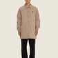 Trench classico beige unisex in cotone organico