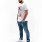 T-shirt Muhammad Ali con stampa boxing in cotone biologico