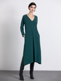 Abito midi Malha con scollo a V