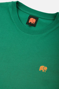 T-shirt Essential in Cotone Organico Verde Bosforo