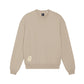 Felpa girocollo oversize in cotone biologico con stampa D’Amour