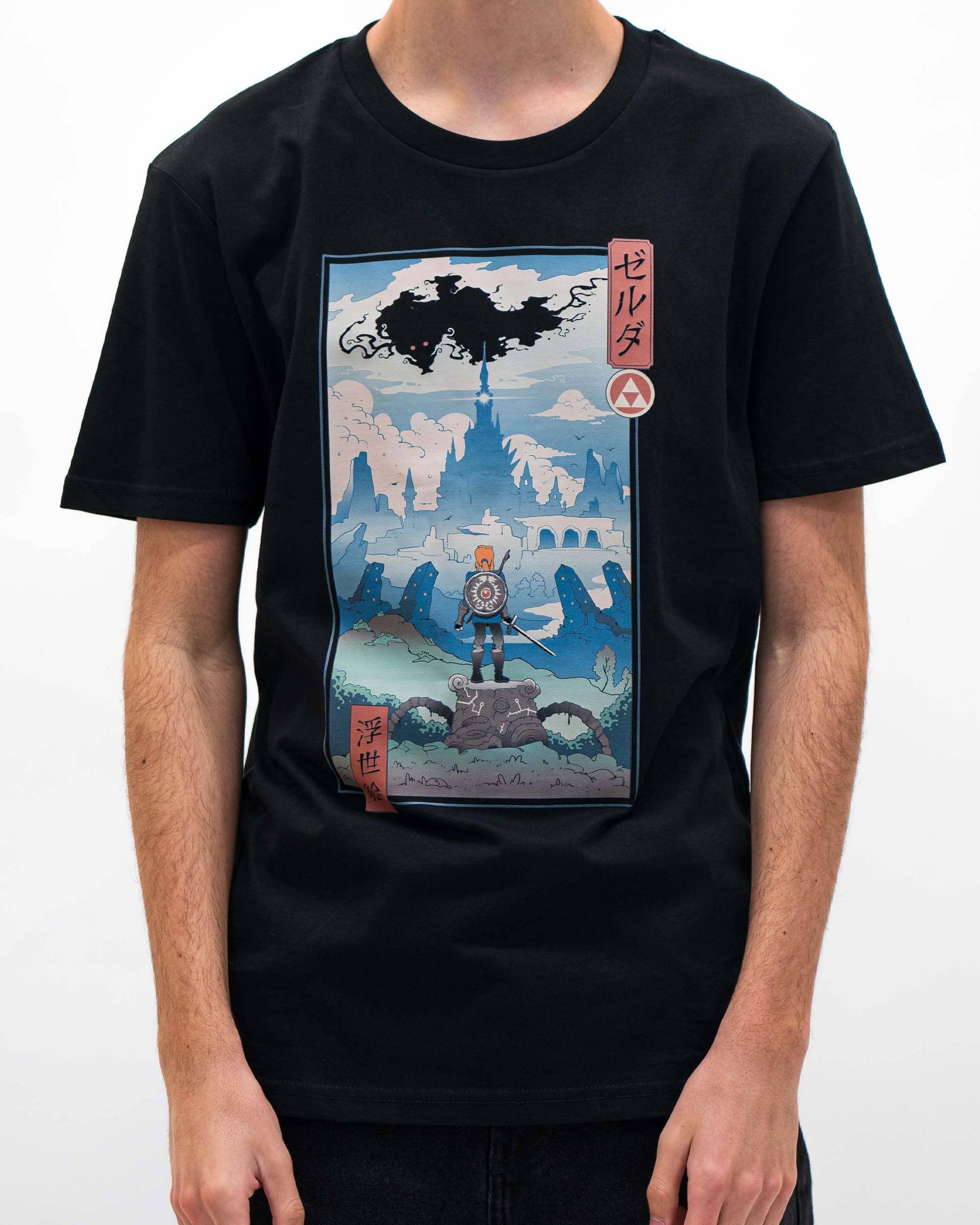 T-shirt unisex manga Ukiyo-e ispirata a Zelda