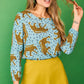 Camicia Encina con stampa ghepardo