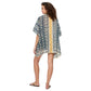 Kimono estivo boho in cotone a maniche corte