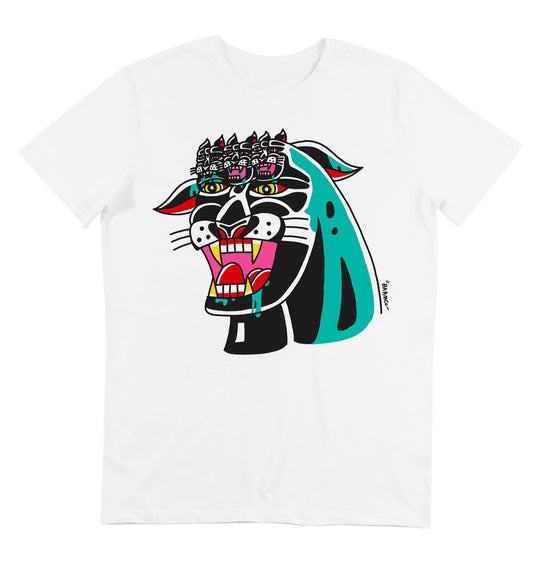T-shirt Panther Chimera con stampa tattoo