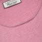Gilet in maglia rasata rosa con scollo rotondo