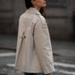 Trench corto doppiopetto in cotone