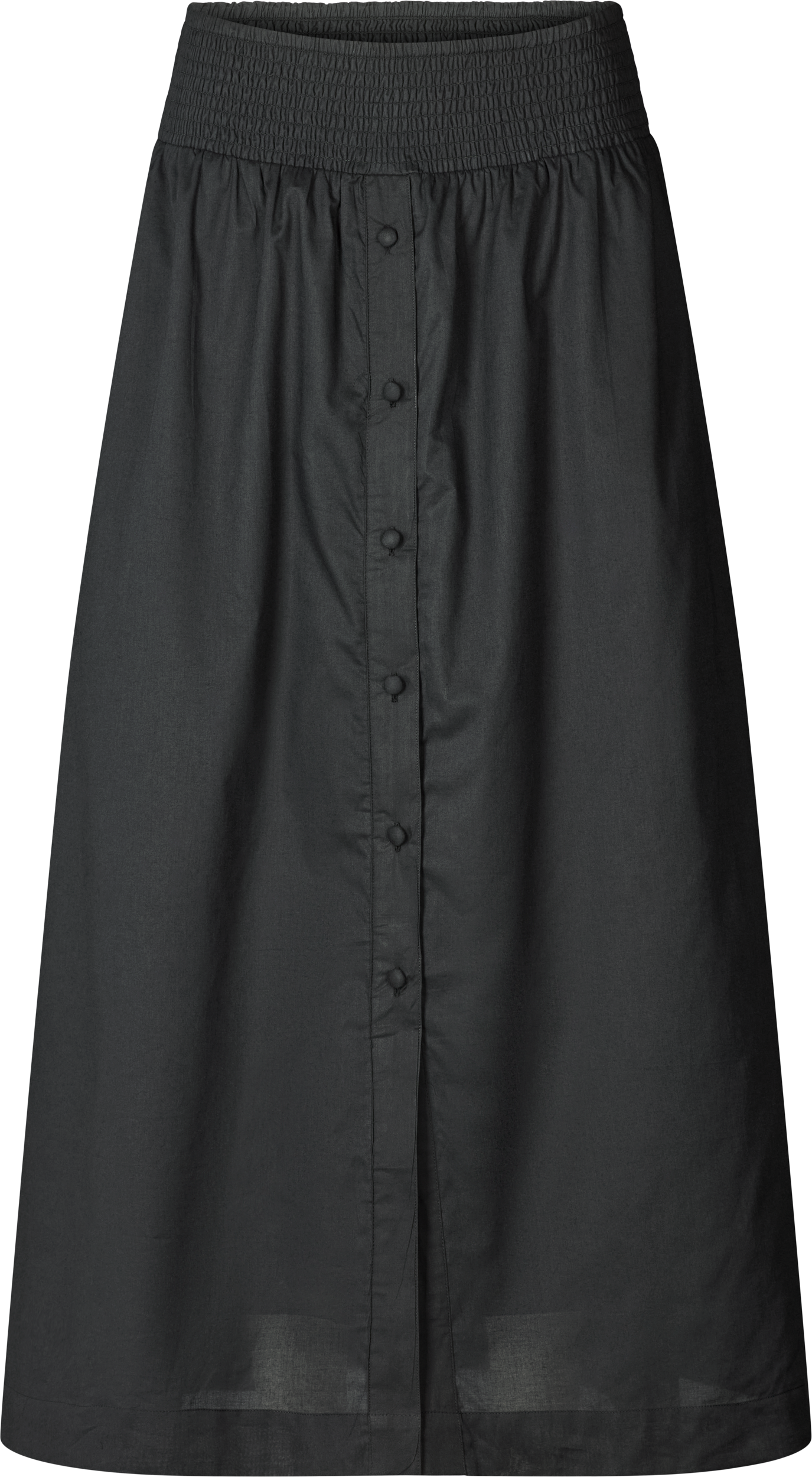 Gonna lunga Viola in voile di cotone biologico nera