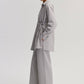 Completo pantaloni e camicia kimono con laccetti incrociati