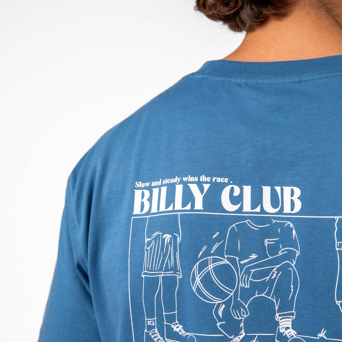 T-shirt Billy Club in cotone biologico blu
