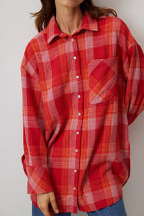 Camicia da taglialegna a quadri in misto cotone