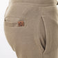 Bermuda cargo in piqué taupe da uomo