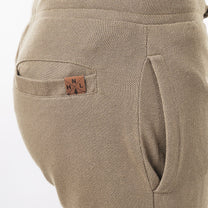 Bermuda cargo in piqué taupe da uomo