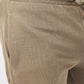 Bermuda cargo in piqué taupe da uomo