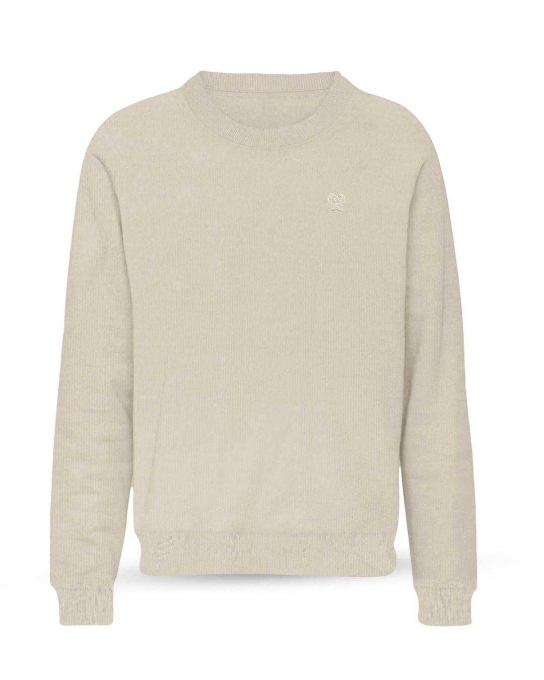 Maglione in cotone Pima beige