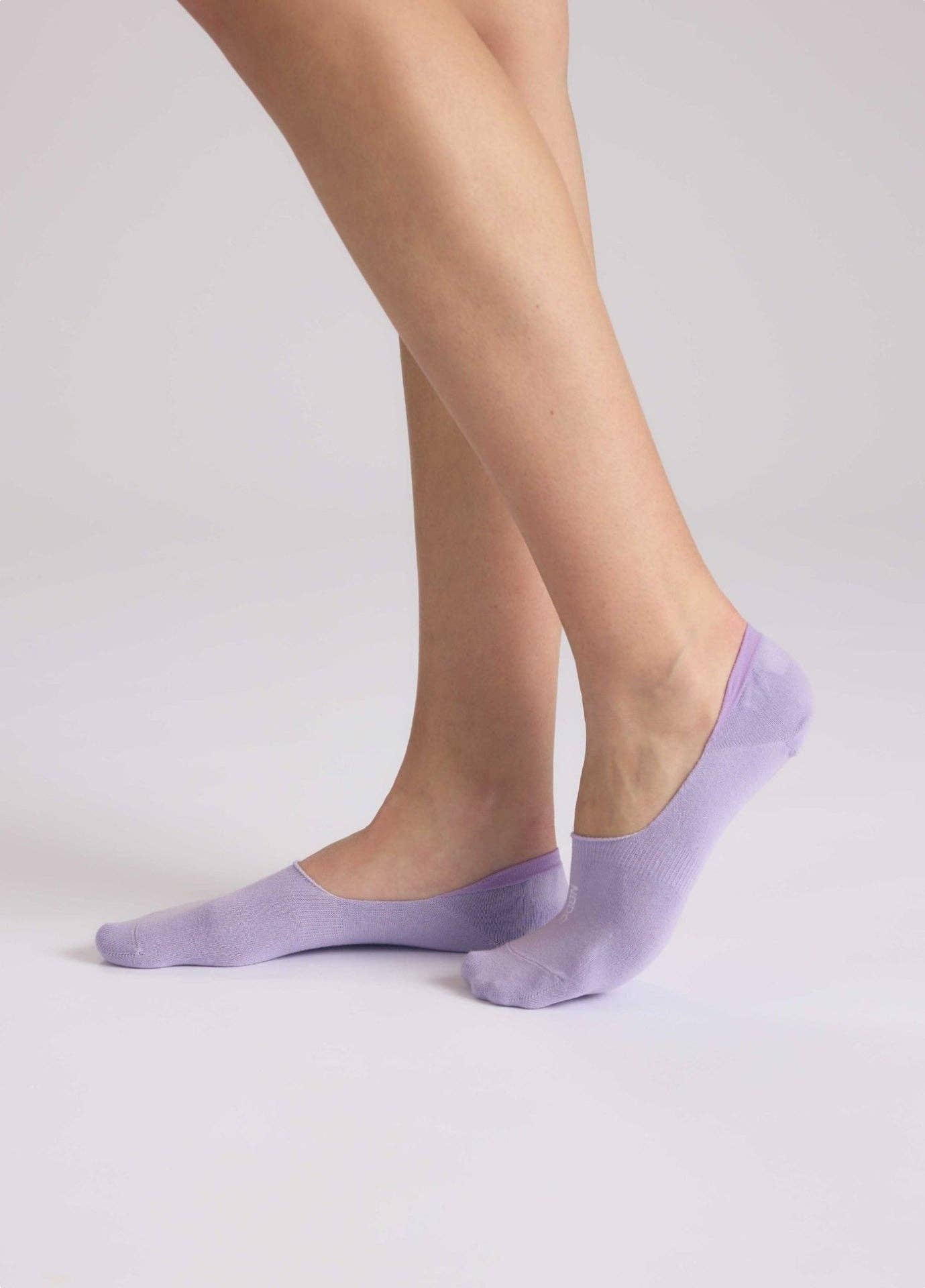 Calzini fantasmini unisex lavanda in cotone biologico
