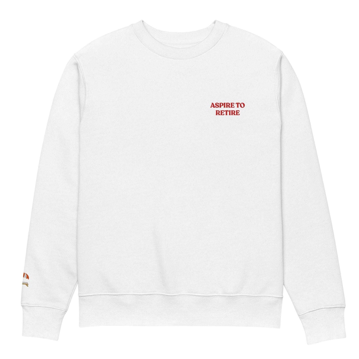 Felpa unisex in cotone biologico “Aspire to Retire”