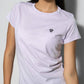 T-shirt donna antimacchia lilla in cotone