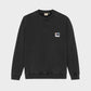 Felpa in cotone biologico Winter nera
