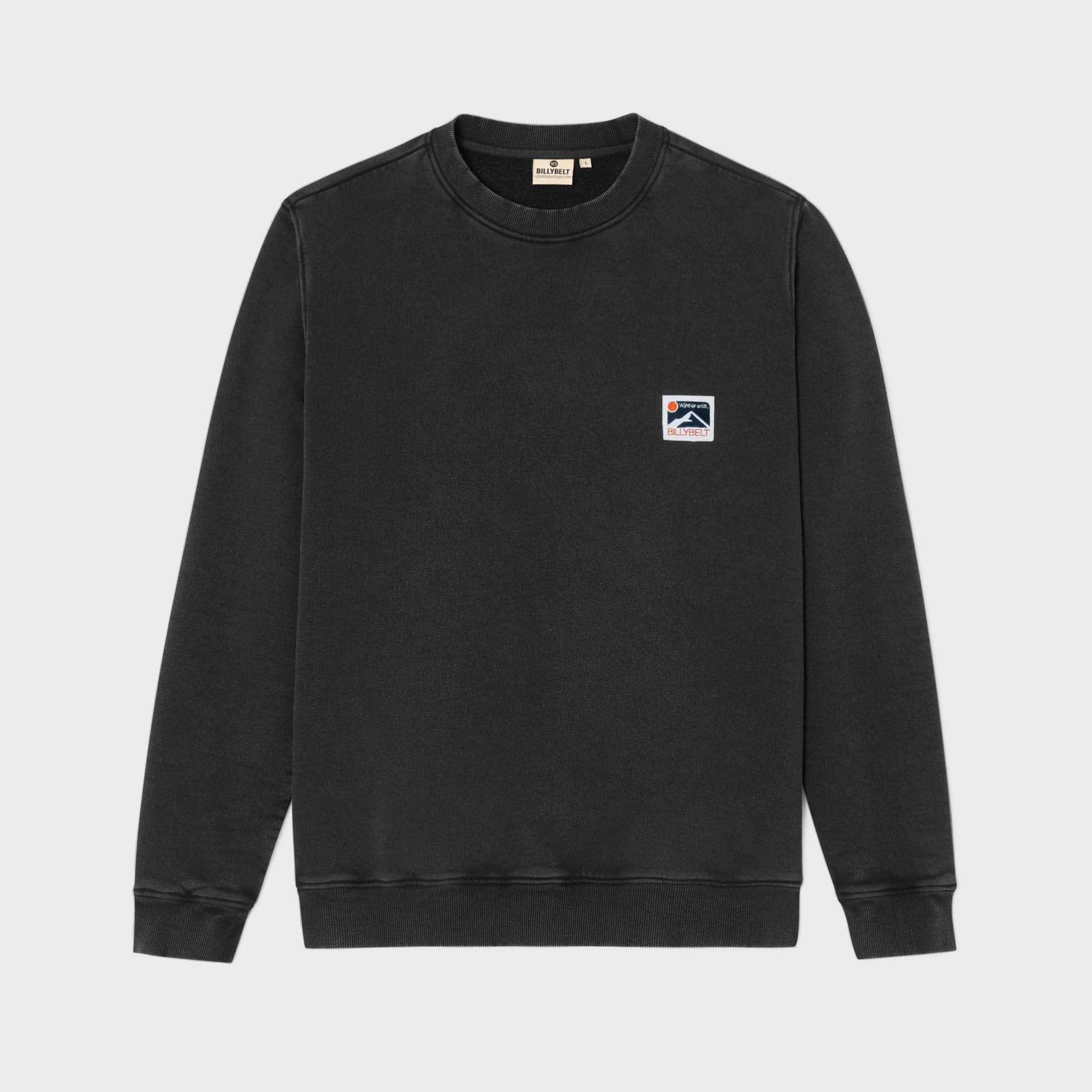 Felpa in cotone biologico Winter nera