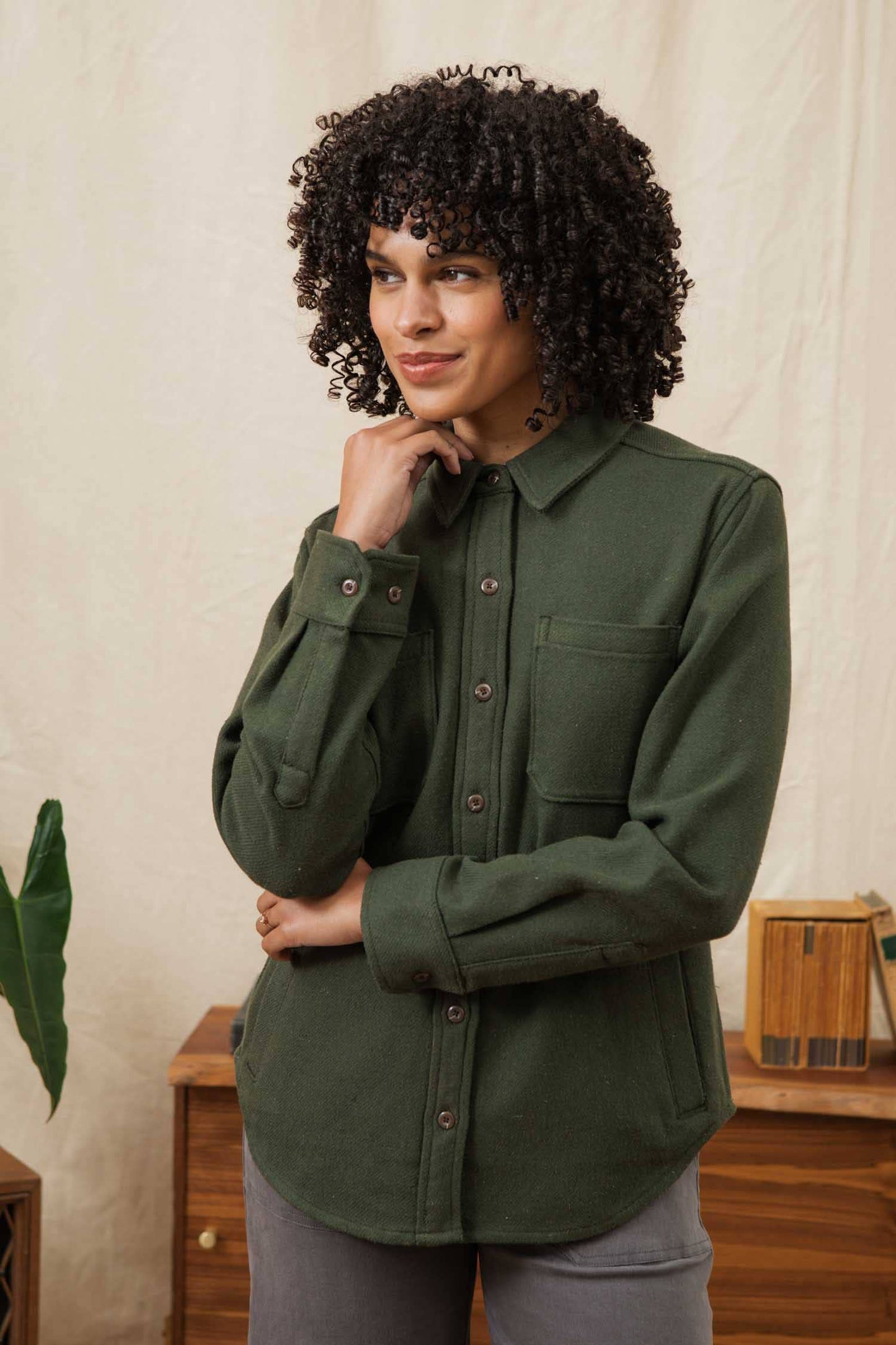 Camicione Overshirt Dawson Verde Salvia Scuro