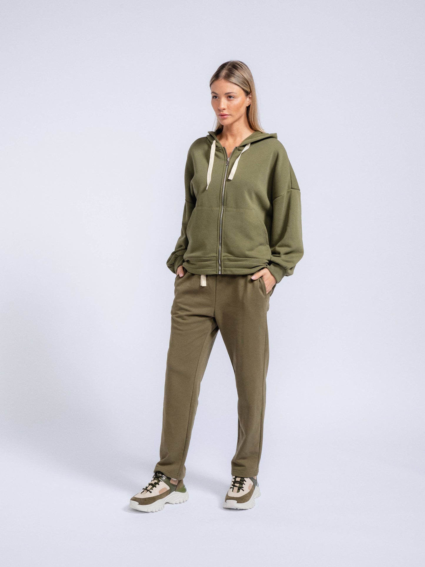 Pantaloni Jogger in Cotone con Coulisse