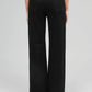 Jeans nero con paillettes a gamba dritta