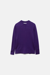 Polo basic a maniche lunghe