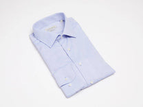 Camicia elegante su misura color cielo
