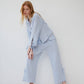 Pantaloni a Righe Blu Skyline